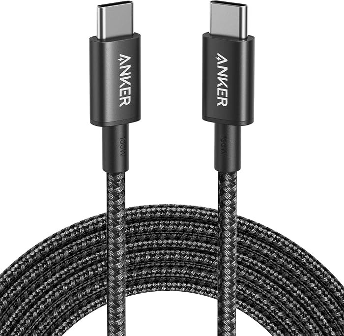 Anker USB C to USB C Cable, 100W Fast Charging Cable(1-Pack, 10 ft, Black) | Amazon (US)