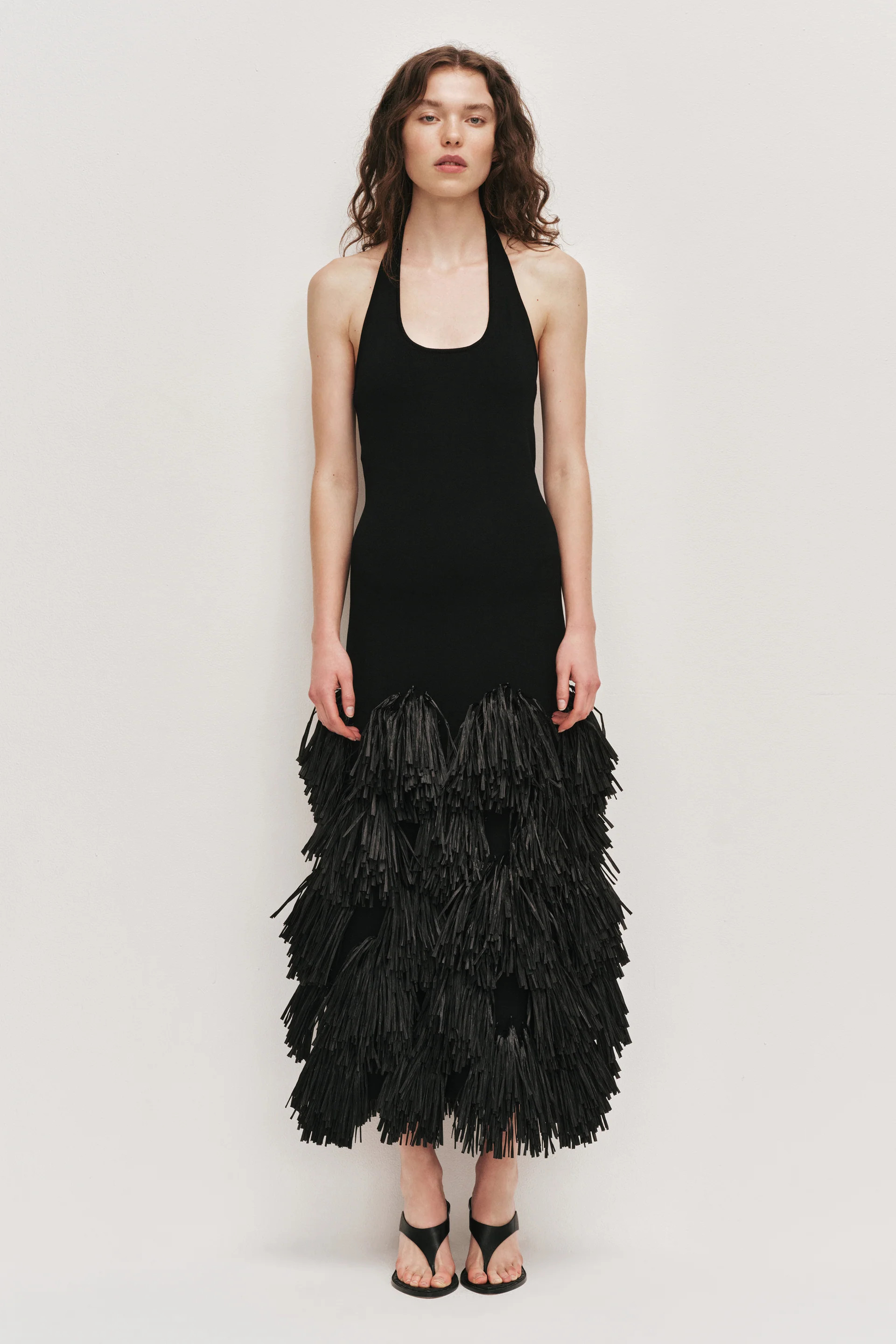 Elva Raffia Knit Midi Dress | aje. (US, UK, Europe, ROW)