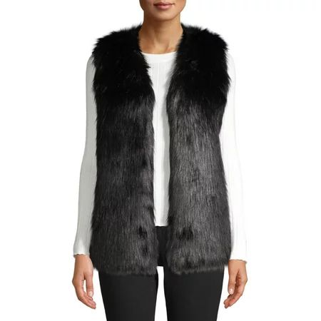 Time and Tru Women's Fur Vest | Walmart (US)