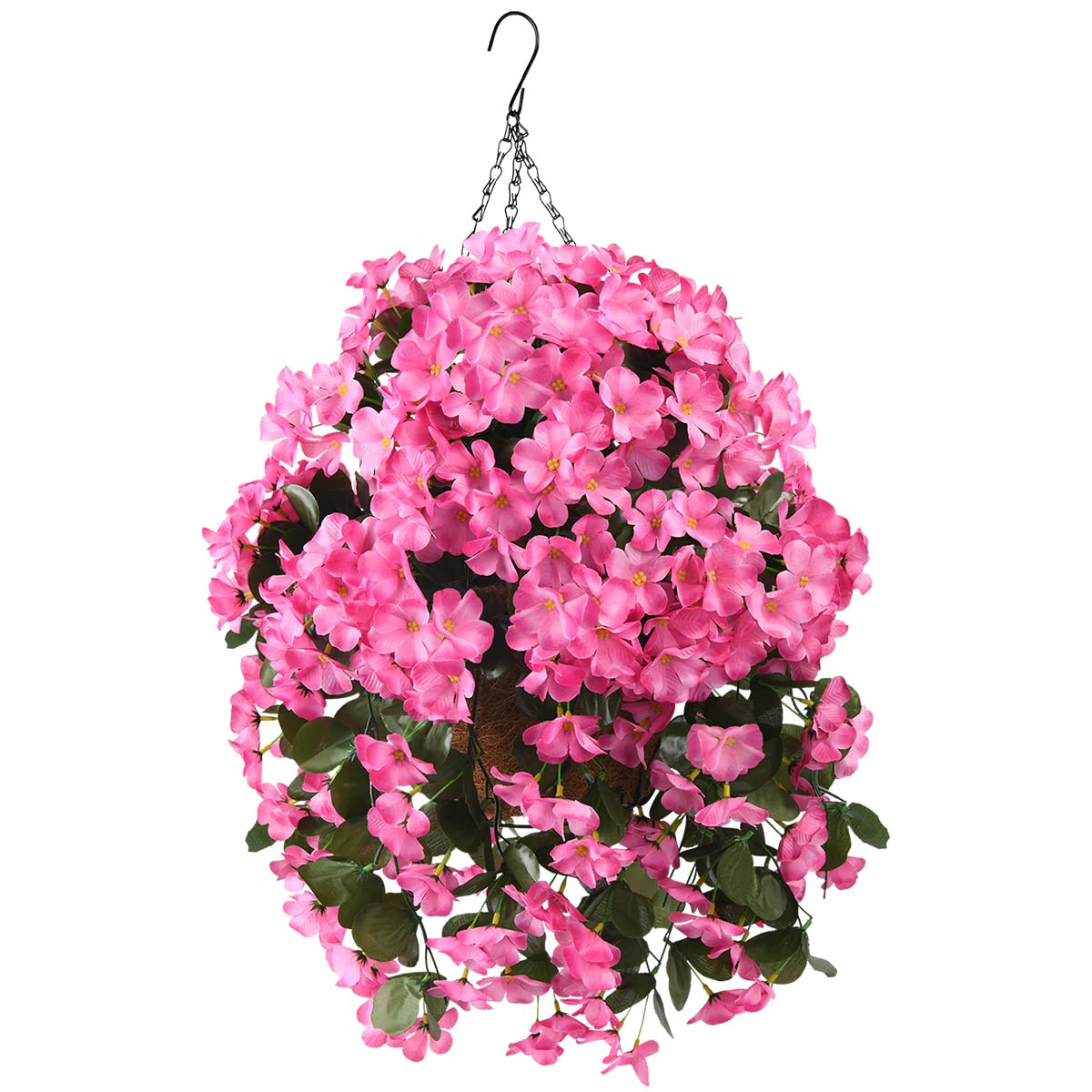 INQCMY Artificial Hanging Flowers with Basket for Garden Outdoor Spring Decoration,Faux Silk Bego... | Amazon (US)