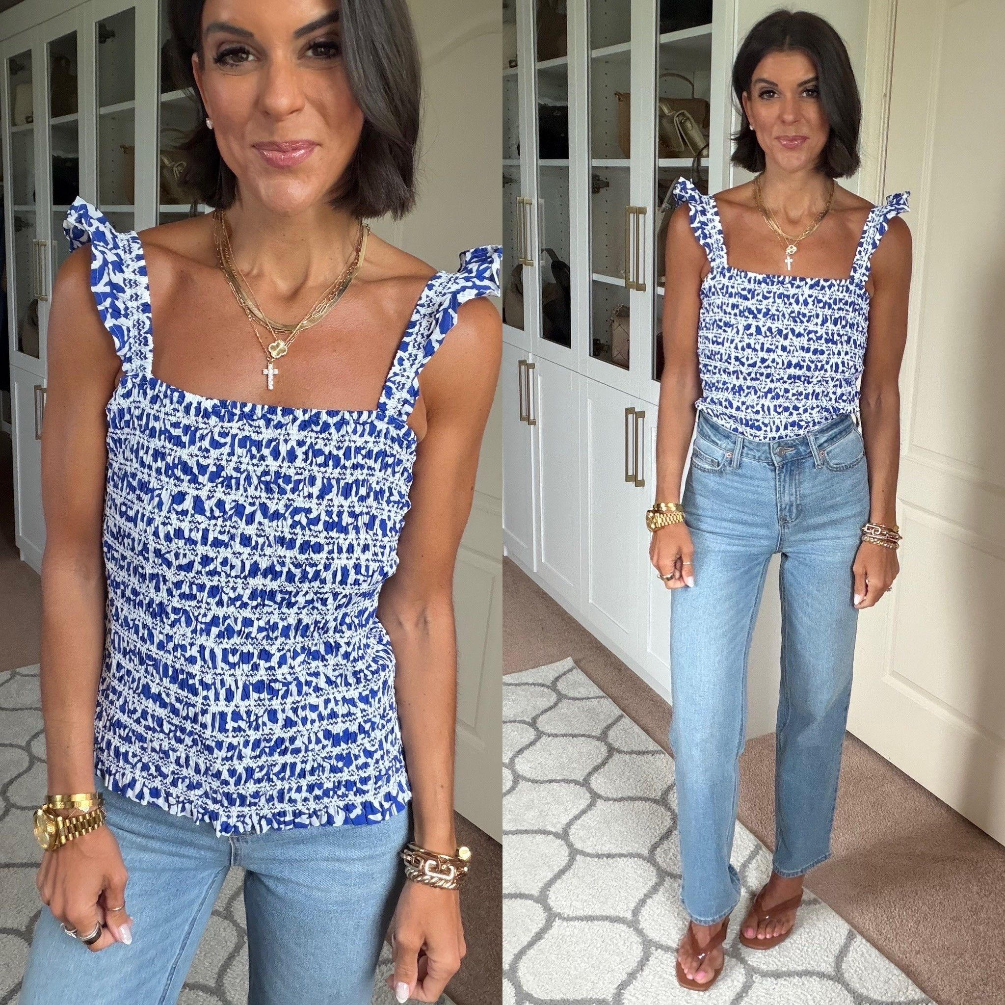 Love this Walmart tank! Size xs 
Size 0 on $14 Walmart jeans

#LTKSaleAlert #LTKootd #LTKstorytime