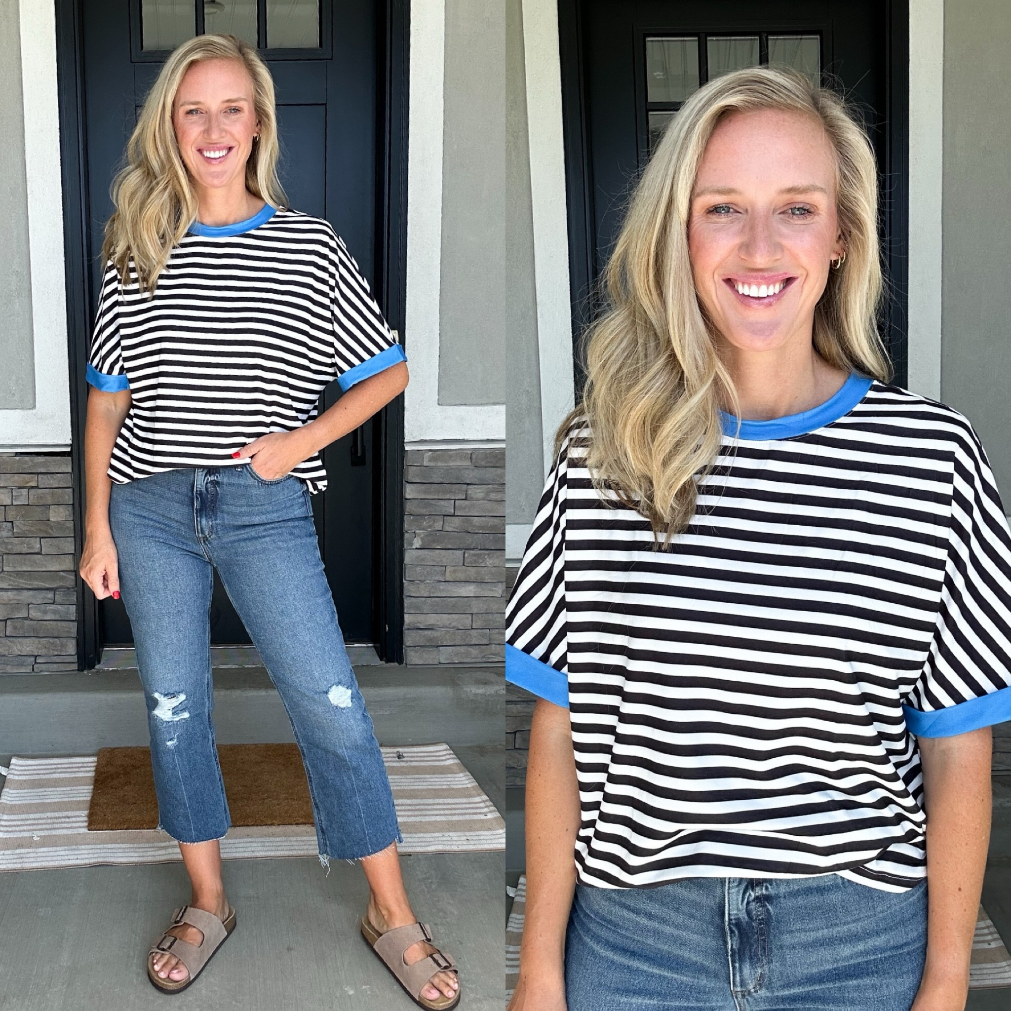 Free People lookalike top from Amazon. Size medium. Denim runs true to size. 

#LTKSaleAlert #LTKStyleTip #LTKFindsUnder50