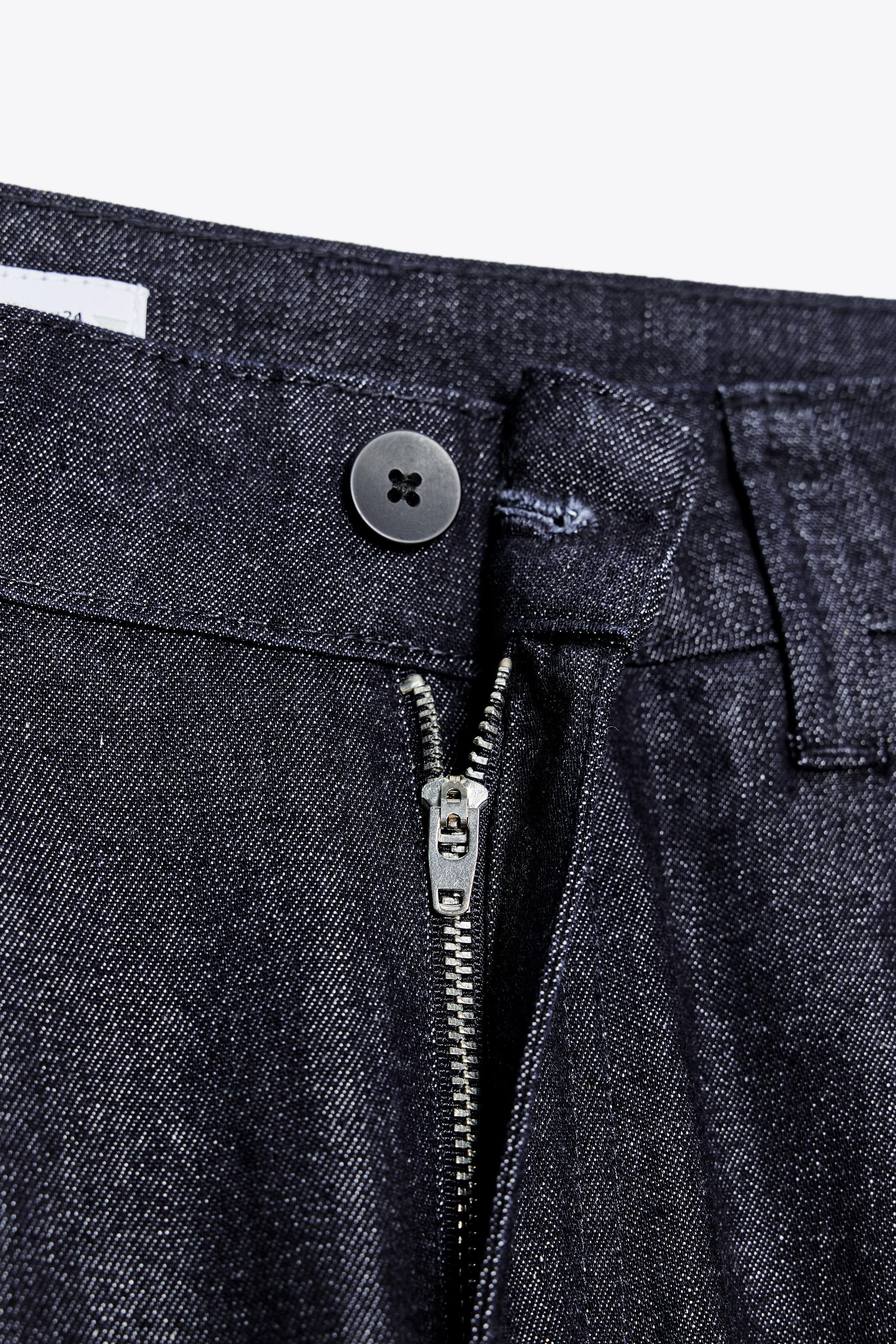 TRF DENIM TROUSERS WITH DARTS | Zara UK