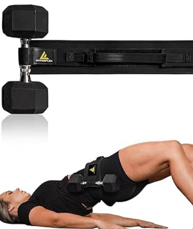 Exercise Hip Thrust Belt for Weights, Glute Workout Equipment, Adjustable Hip Thrust Belt for Dumbbells, Glute Trainer for Home Workouts with Extra Padding, Booty Builder 

 #LTKActive #LTKU #LTKSaleAlert