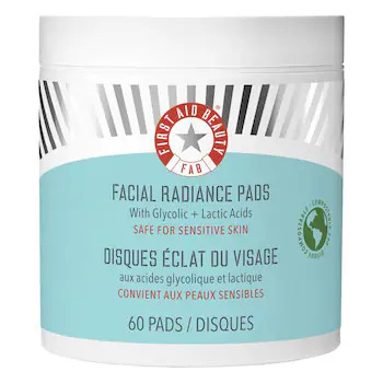 Facial Radiance Pads with Glycolic + Lactic Acids – Exfoliating Pads with AHA | Sephora (US)