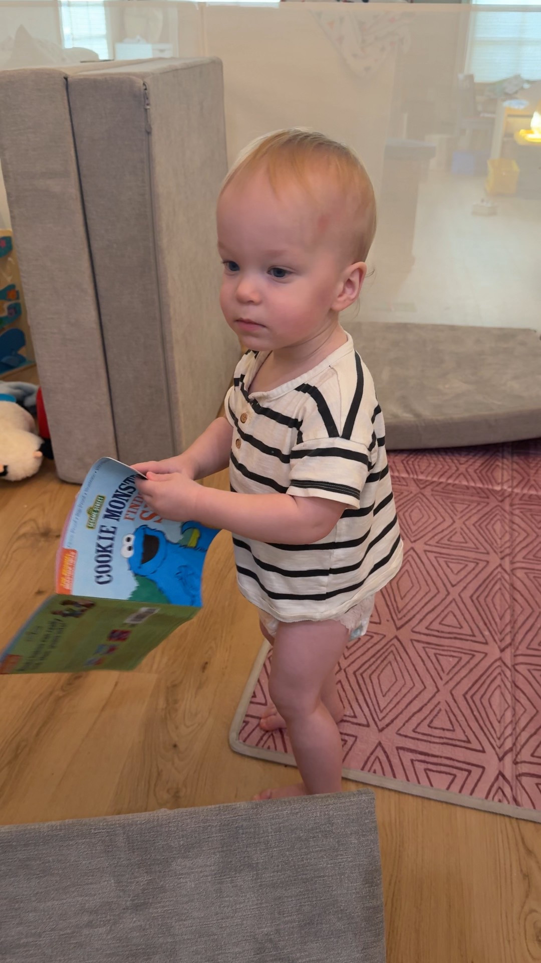 The babies are loving their new indestructibles books 