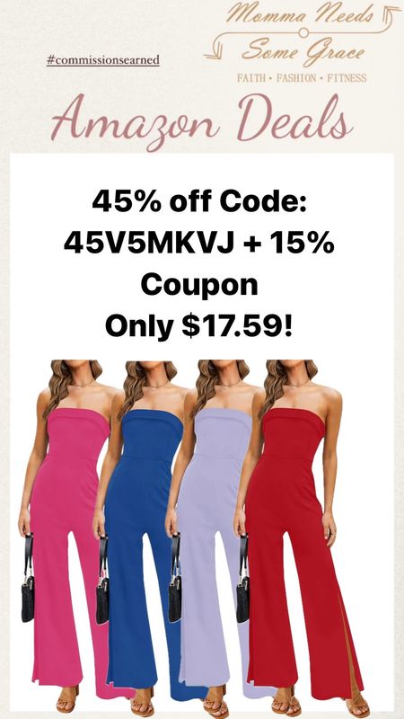 Strapless jumpsuit on promo under $20!


#LTKSaleAlert #LTKFindsUnder50 #LTKSeasonal