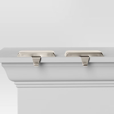 2pk Christmas Stocking Holder Matte Silver - Wondershop™ | Target