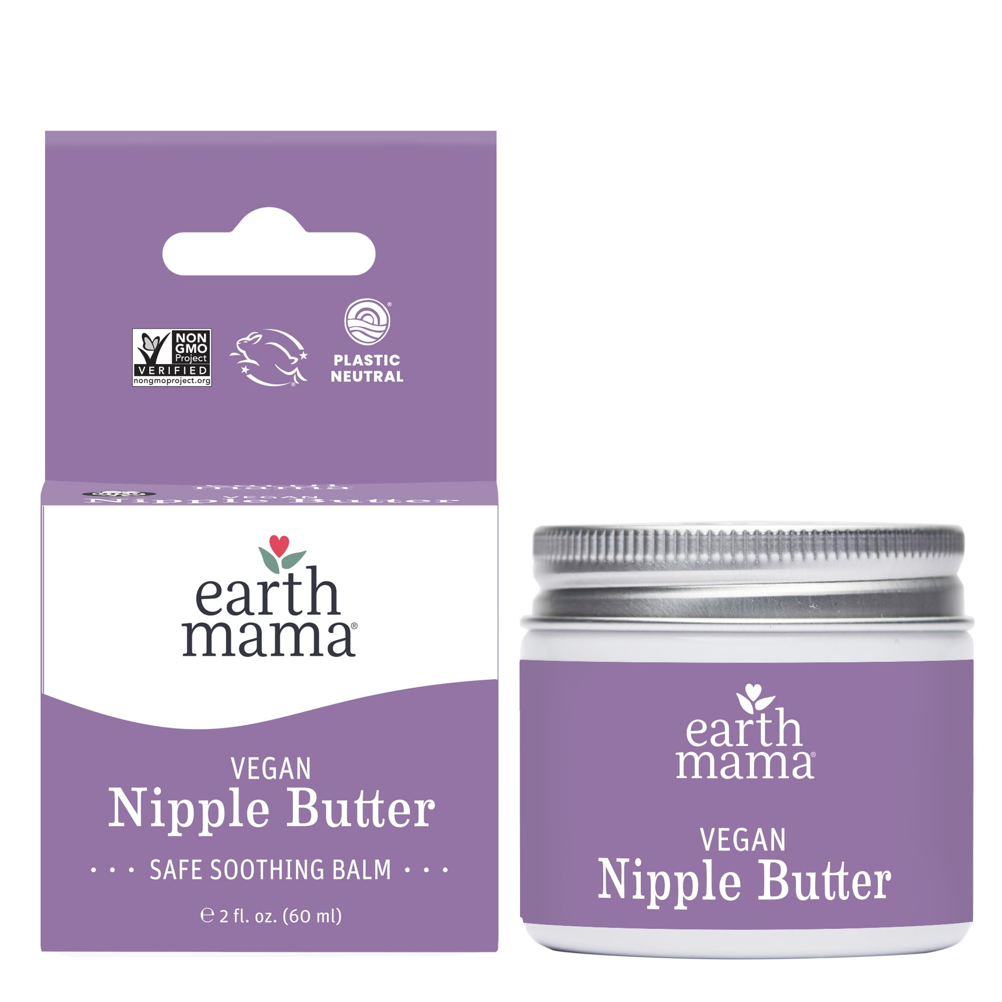 Earth Mama Vegan Nipple Butter | Cruelty-Free Breastfeeding Cream for Nursing Mamas | No Lanolin,... | Amazon (US)