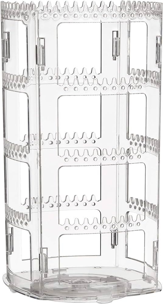 Sooyee 360 Rotating Earring Holder and Jewelry Organizer, 4 Tiers Jewelry Rack Display Classic St... | Amazon (US)