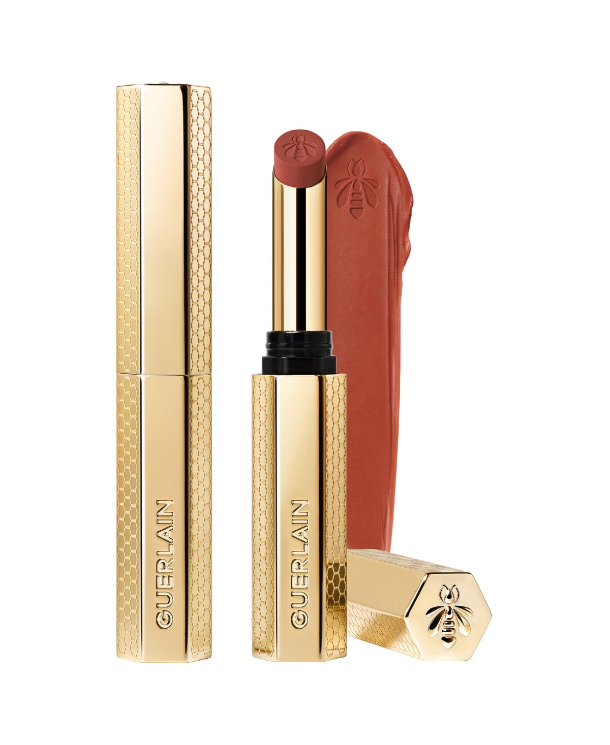 Guerlain KissKiss Honey-Infused Lipstick - 279 Petal Nude | Macy's