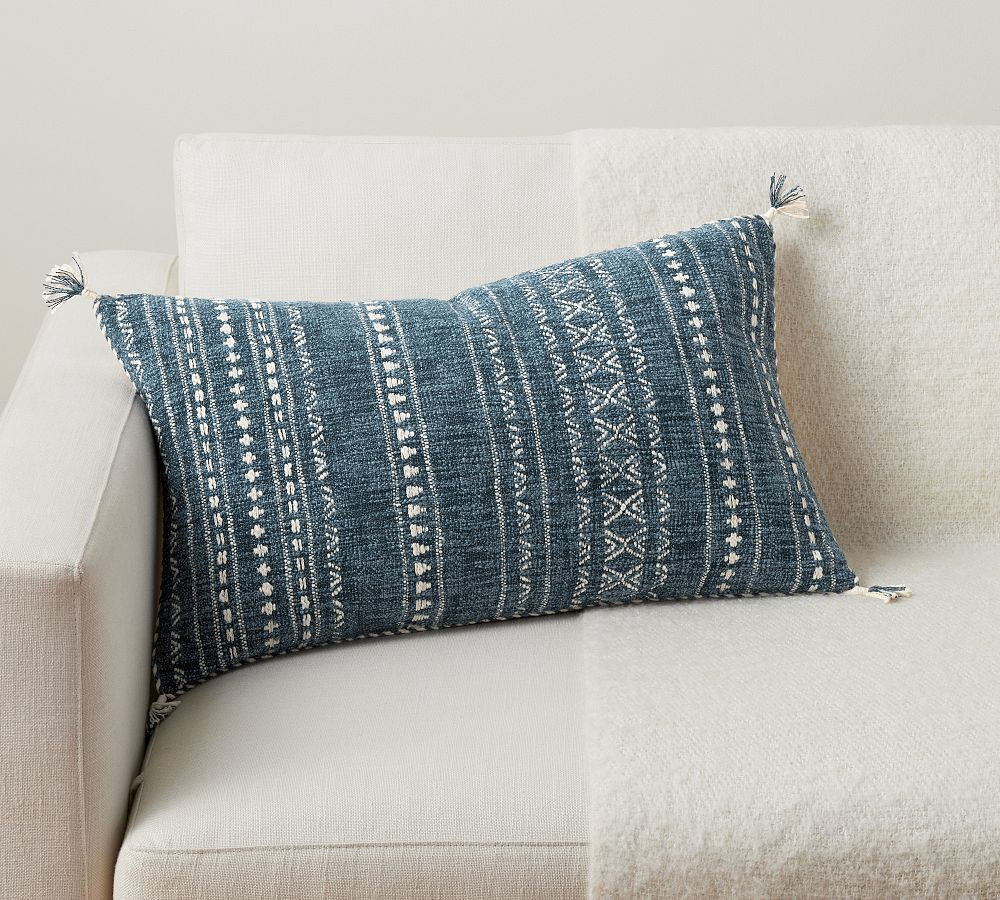 Mullen Woven Lumbar Pillow | Pottery Barn (US)