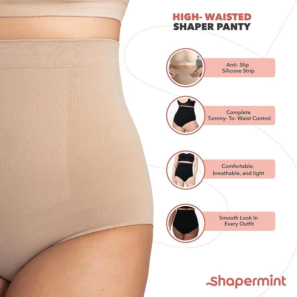 Shapermint Body Shaper Tummy Control Panty - Shapewear for Women | Amazon (US)