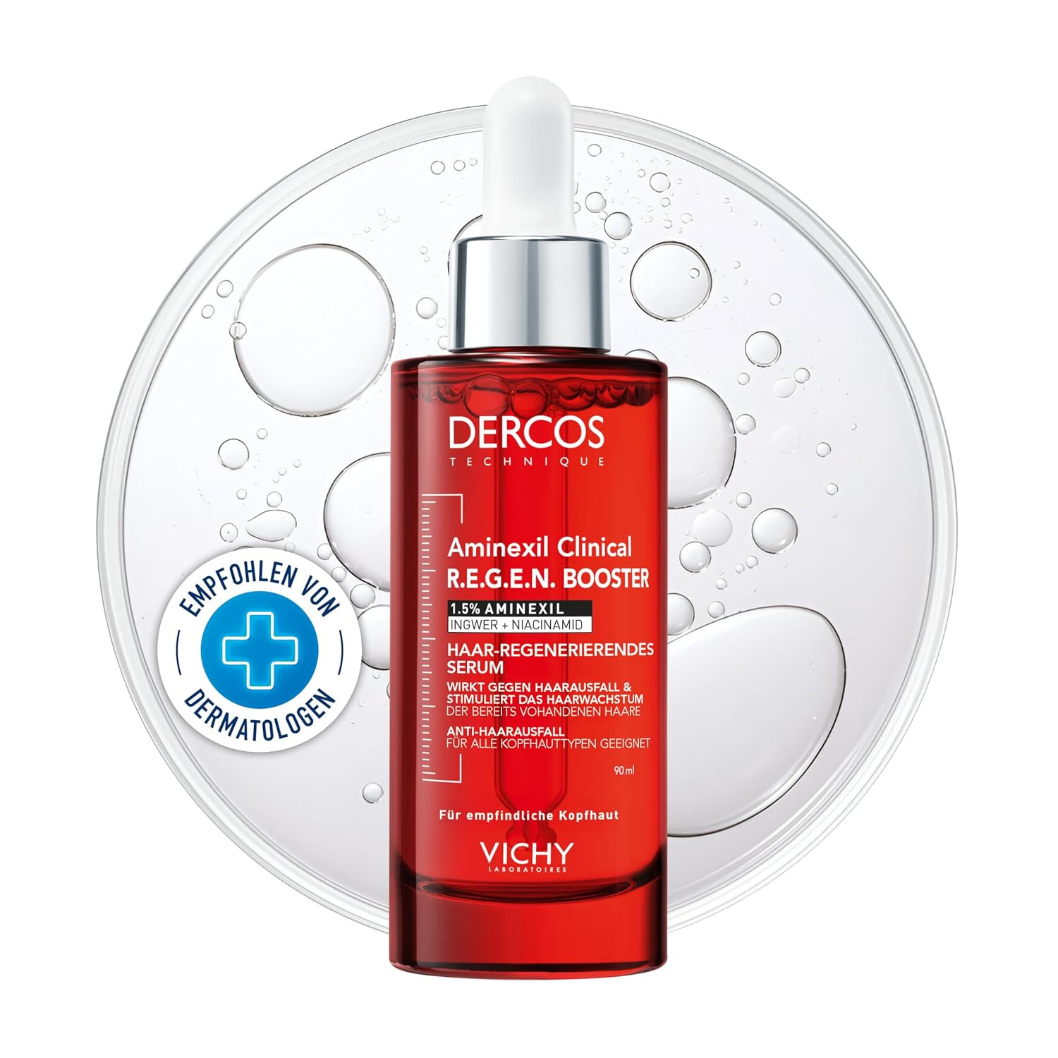 Vichy Dercos Aminexil Clinical R.E.G.E.N. Booster, Anti-Hair Loss Serum Against Premature Hair Lo... | Amazon (DE)