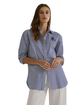 Striped Button Front Shirt | Bloomingdale's (US)
