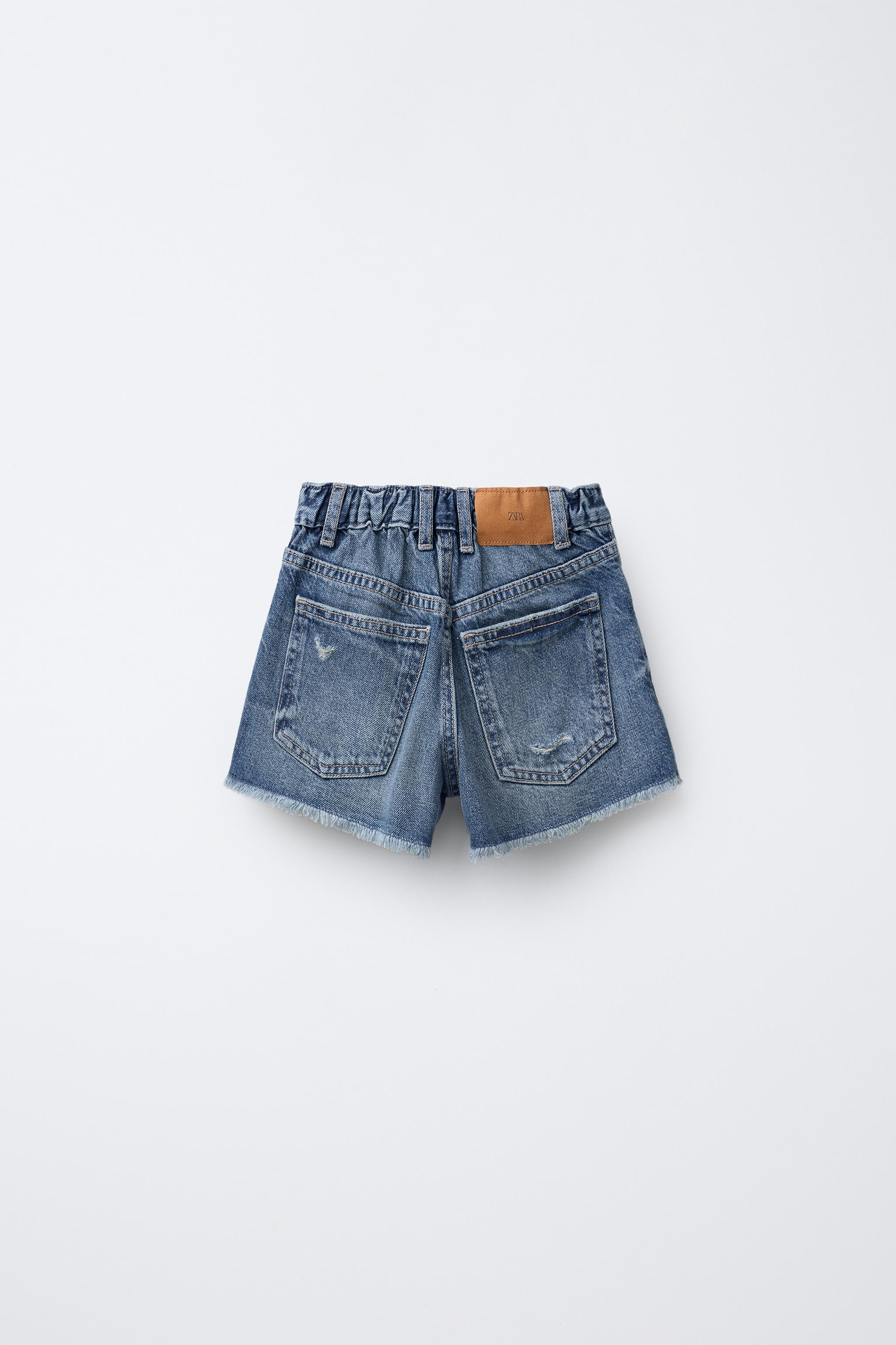 RIPPED DENIM SHORTS | Zara US