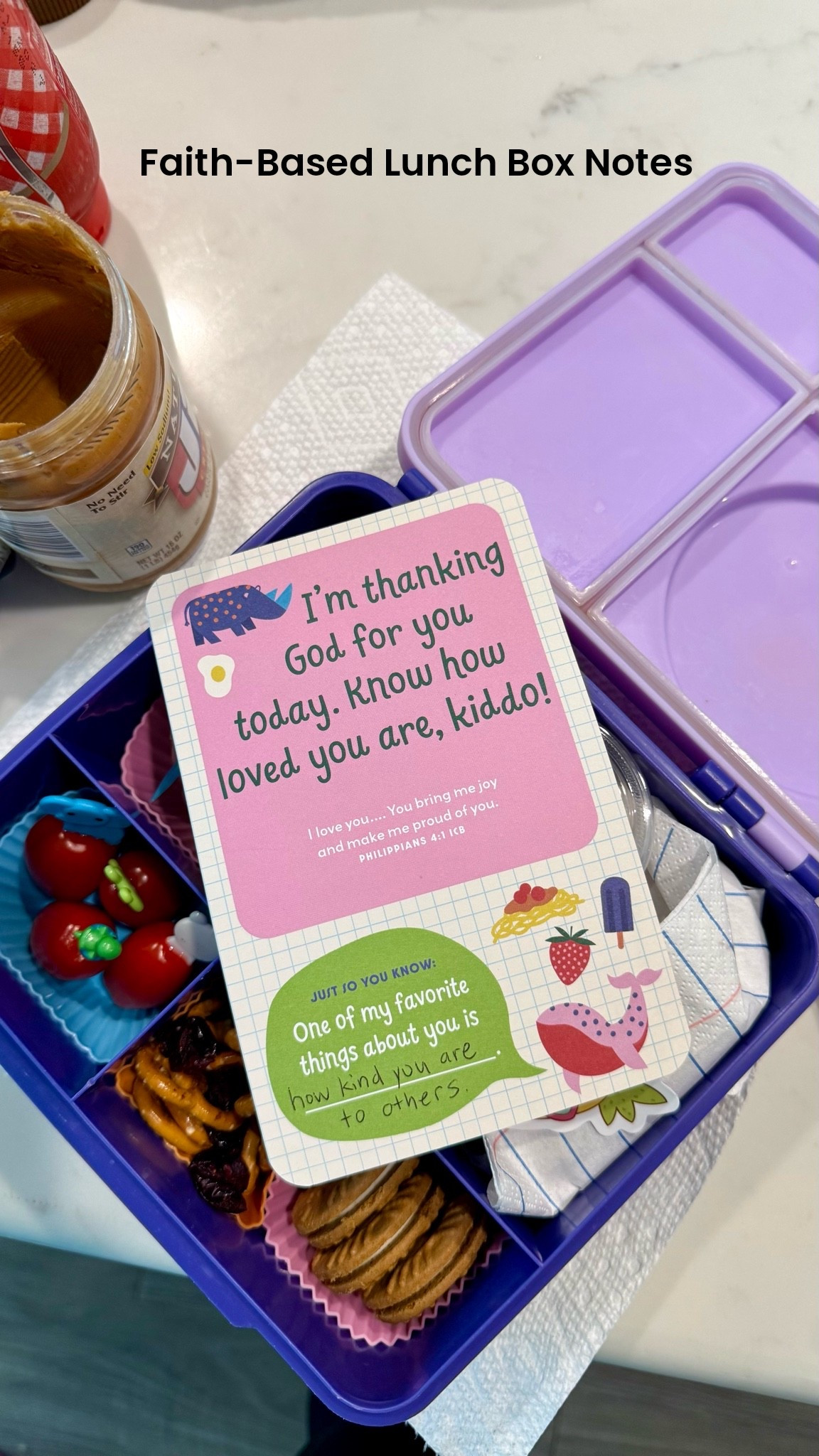 Faith-Based Lunch box noted

#LTKmorningroutine #LTKmomlife #LTKKids