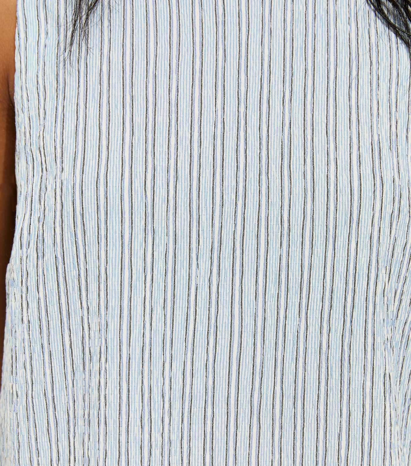 Light Blue Stripe Sleeveless Shell Top | New Look | New Look (UK)