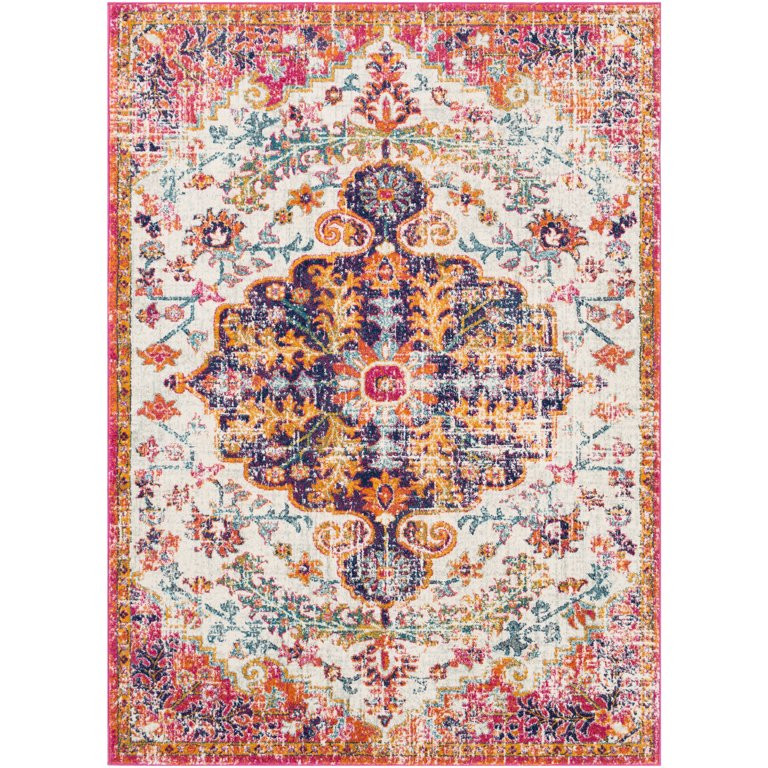 Art of Knot Sandhya Traditional Red Area Rug; 3'11" x 5'7" | Walmart (US)
