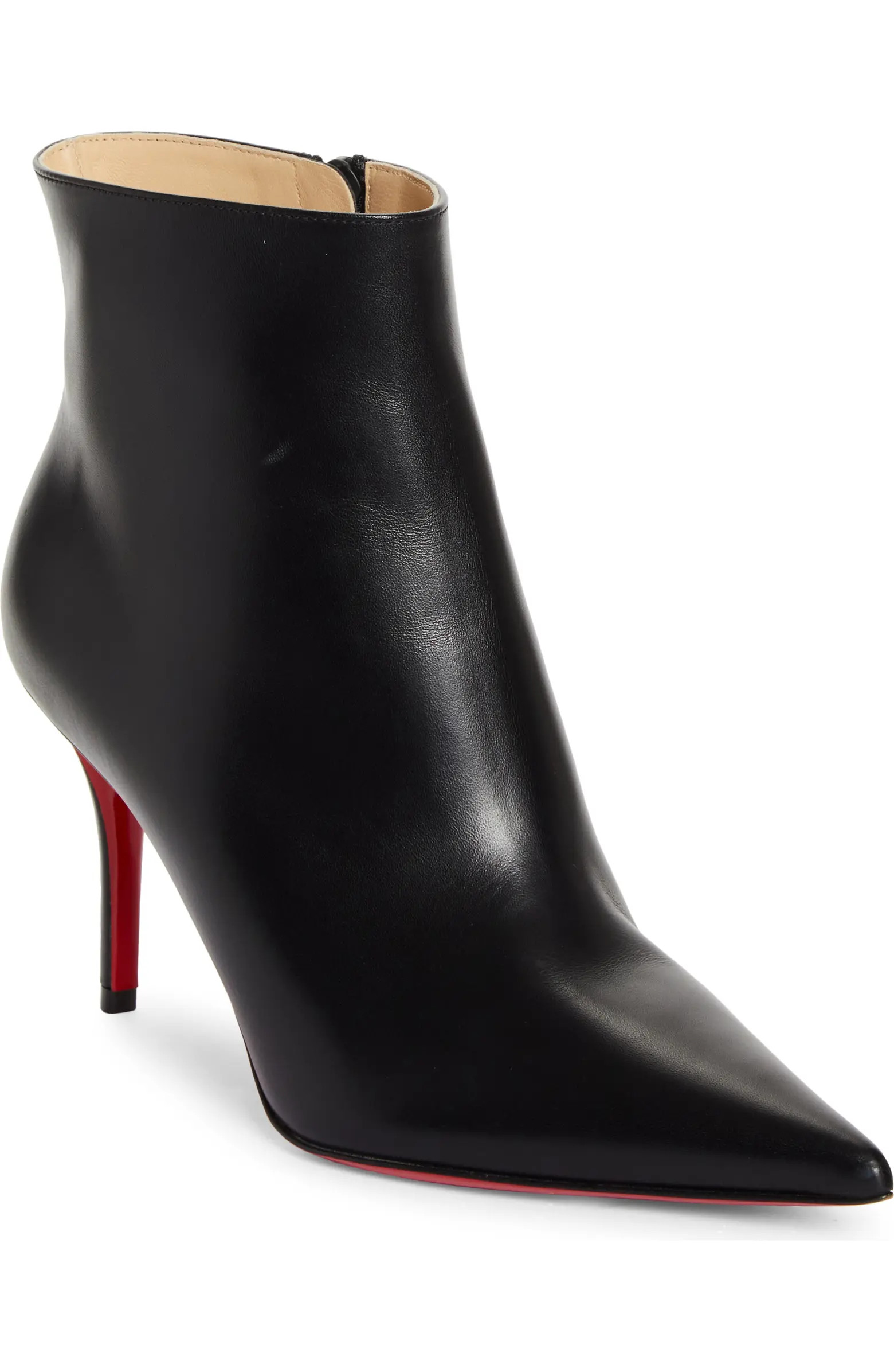 Christian Louboutin Apostropha Pointed Toe Bootie (Women) | Nordstrom | Nordstrom