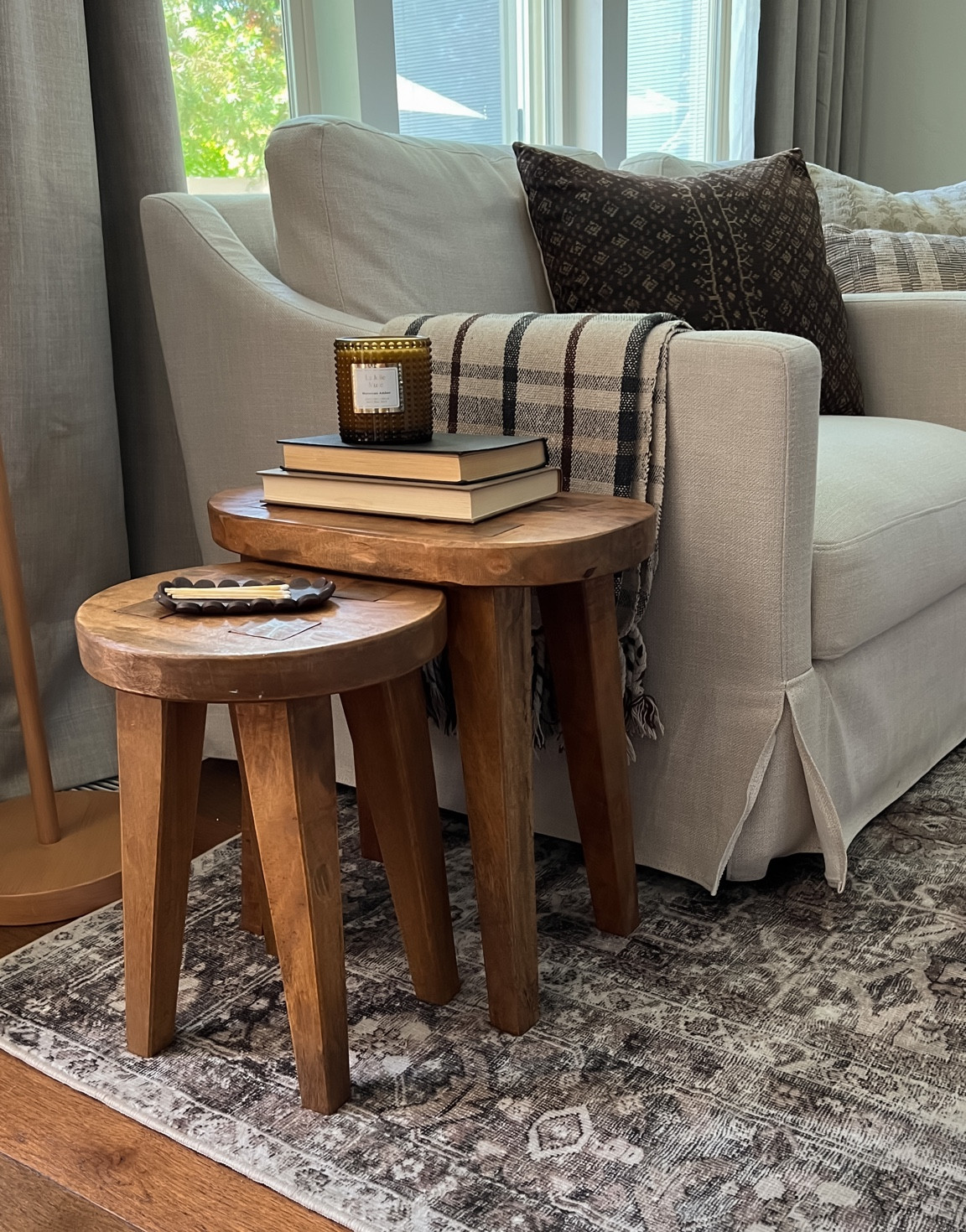 Nesting stools back in stock! Medium wood tone 

#LTKstyletip #LTKFind #LTKhome