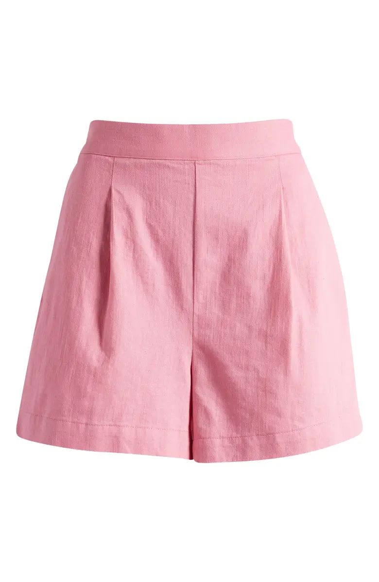 Clean Linen & Cotton Pull-On Shorts | Nordstrom