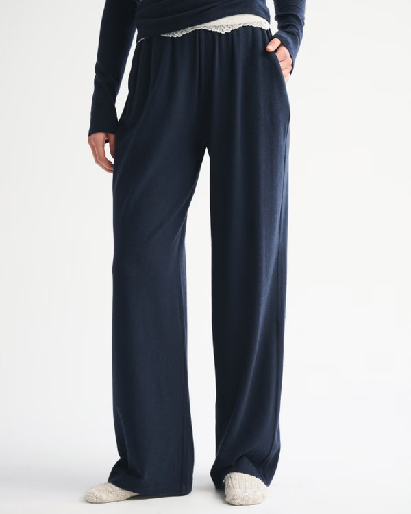 Lounge Brushed Wide Leg Sweatpant | Abercrombie & Fitch (US)