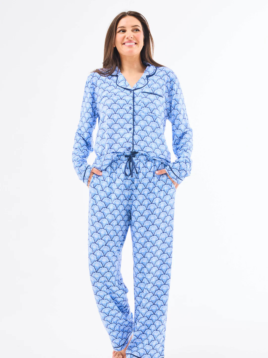 Women's Charlotte Pants Set | Second Glance Blue | Mary Square