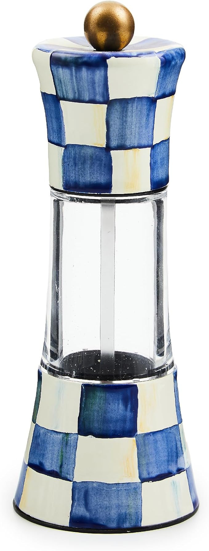 MACKENZIE-CHILDS Enamel Grinder, Refillable Manual Salt Grinder and Pepper Grinder, Blue-and-Whit... | Amazon (US)