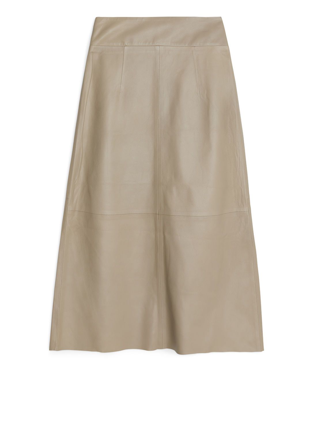 Leather Skirt - Beige - Skirts - ARKET DE | ARKET (US&UK)