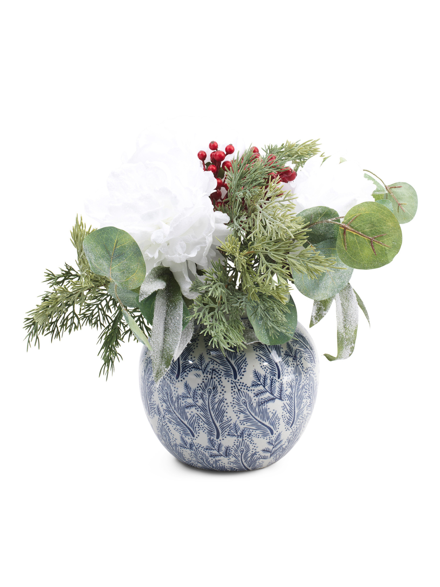 13in Peony Arrangement In Pot | TJ Maxx