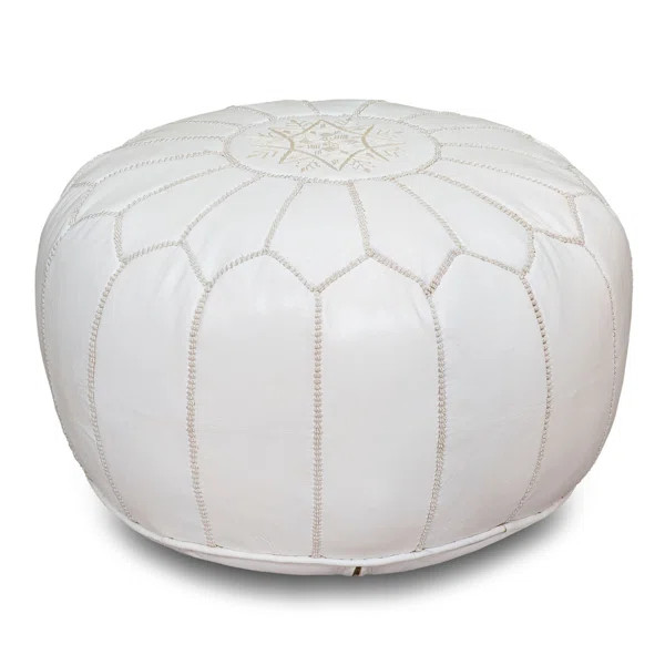 Spada Moroccan Leather Pouf | Wayfair North America