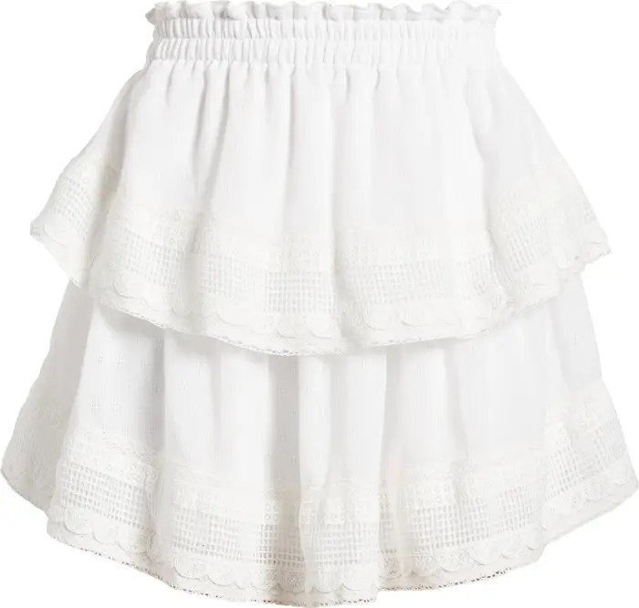 Tiered Lace Miniskirt | Nordstrom