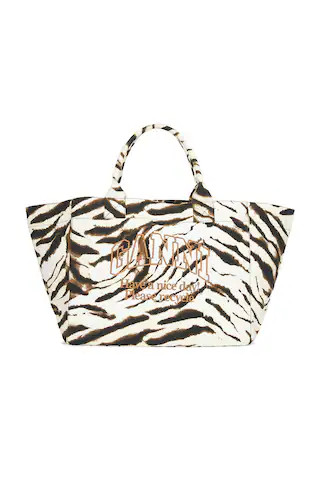 Ganni Xxl Shopper Zebra Bag in Multi. | Revolve Clothing (Global)