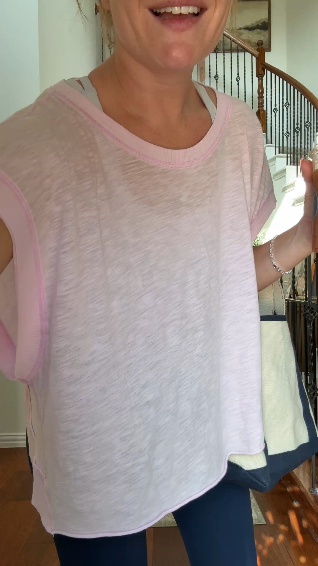 New free people movement work out set😍 I love the back of this top!! So fun💜