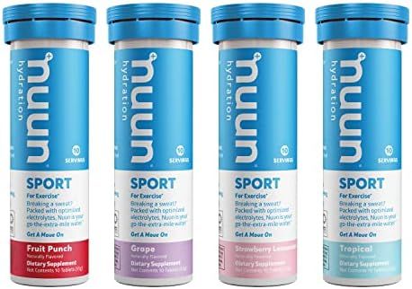 Nuun Sport: Electrolyte Drink Tablets, Juice Box Mixed Box, 4 Tubes (40 Servings), 10 Count (Pack... | Amazon (US)
