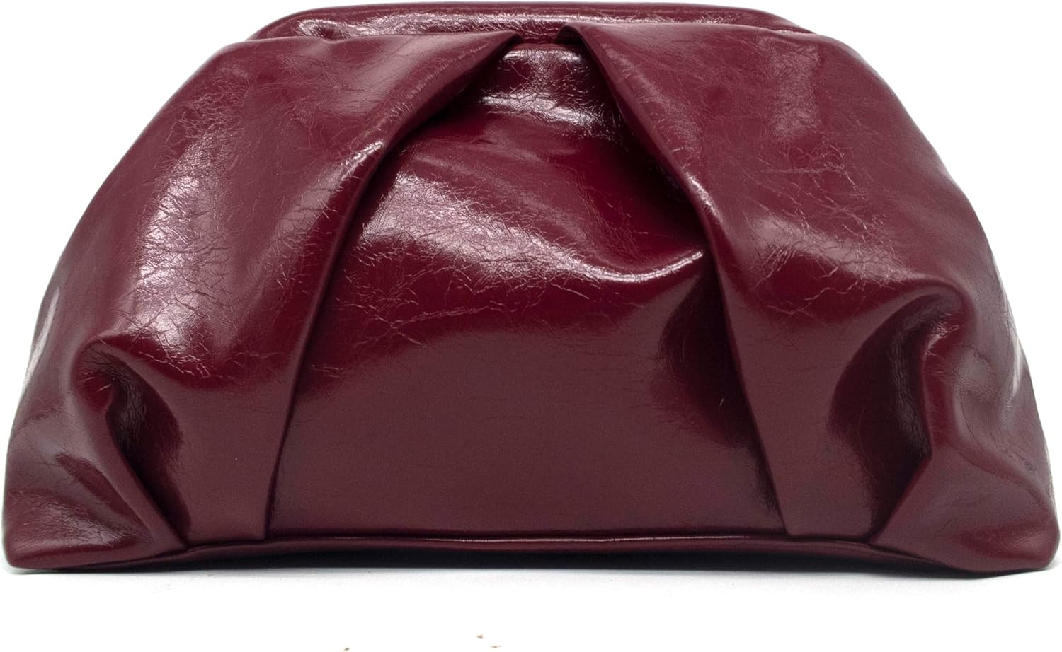 Vegan Leather Dumpling Clutch Purse for Women Ruched Bag Evening Handbag Party Wedding Elegant Handbags | Amazon (US)