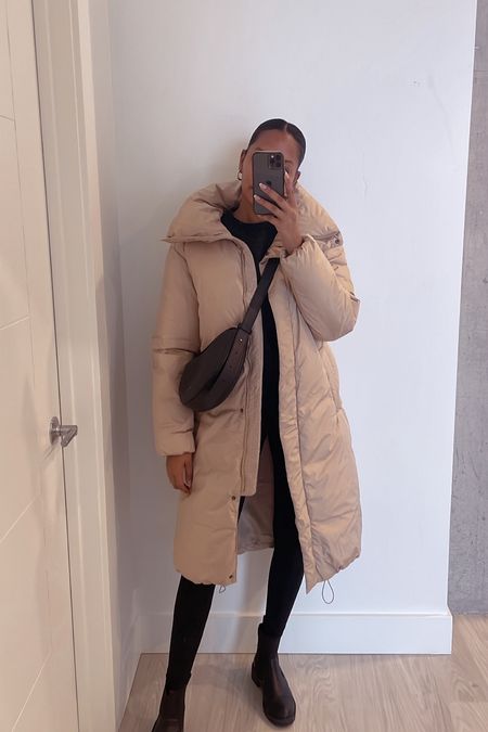 Casual Neutral Outfit | winter outfit, puffer coat, puffer jacket outfit, winter style, winter fashion, capsule wardrobe, winter coat, comfy outfit, atheleisure 

#LTKSeasonal #LTKshoecrush #LTKstyletip