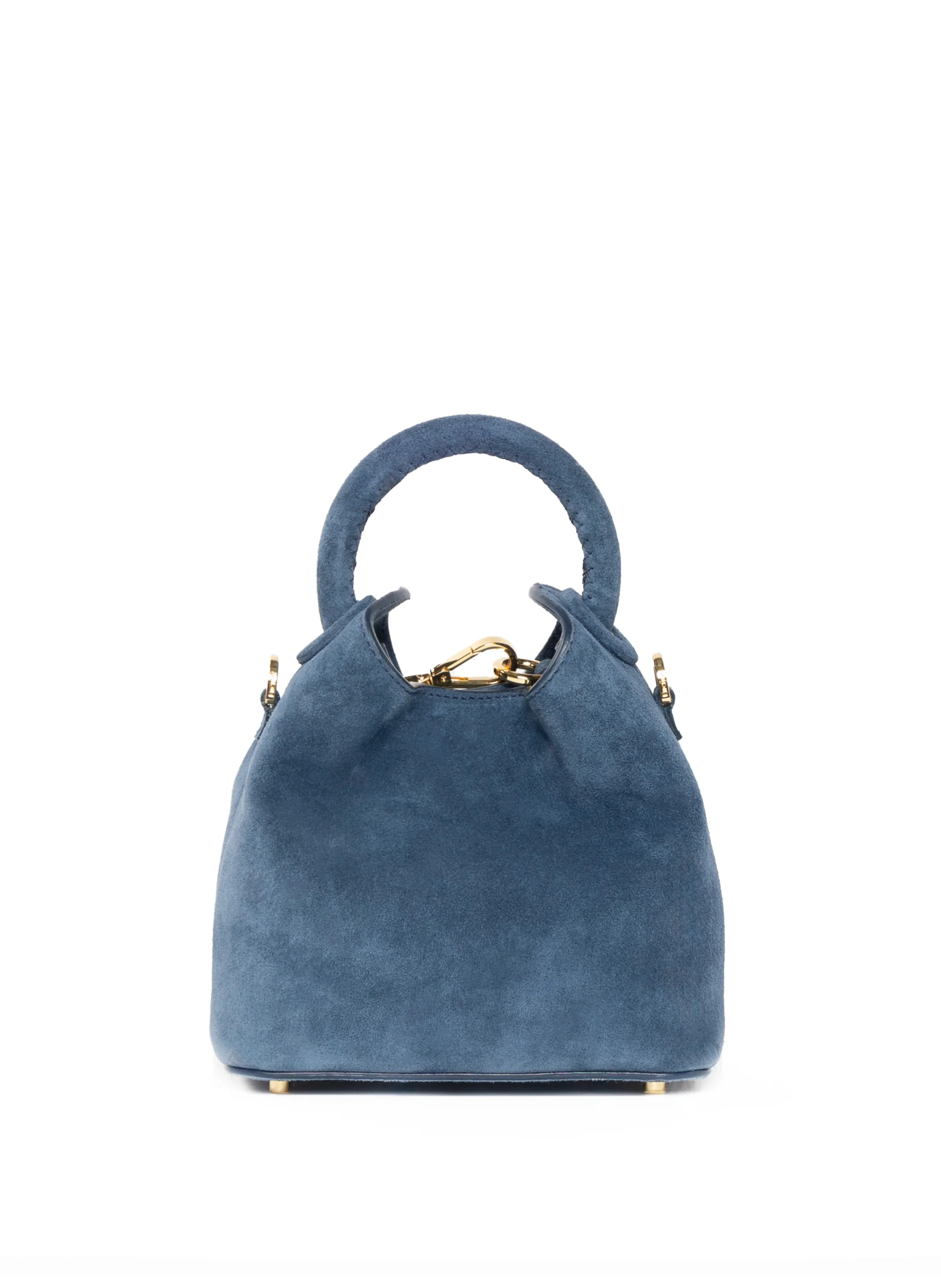 Madeleine Suede Marine - Suede Handbags for Women - Elleme | Elleme