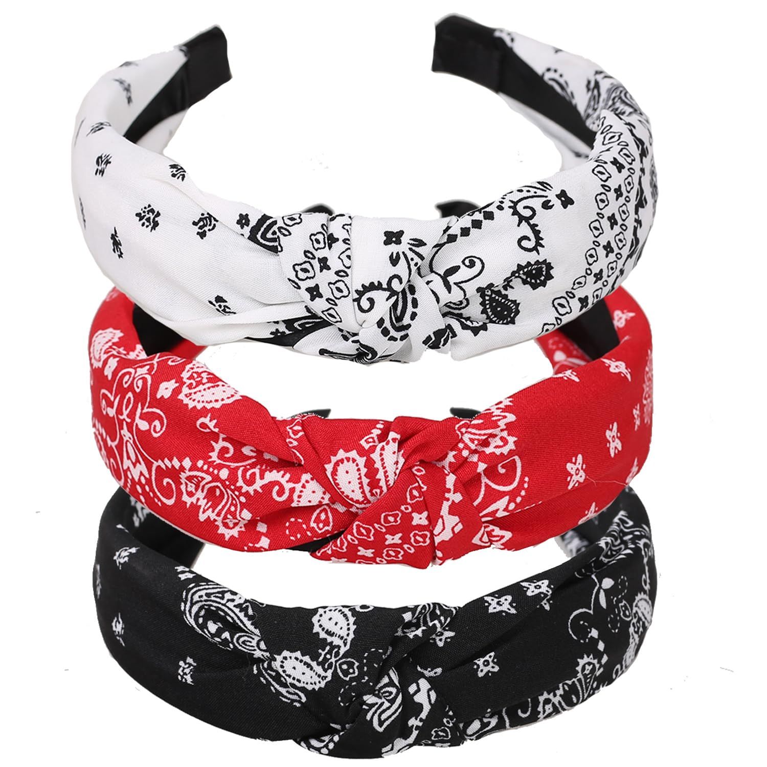 Bandana Headbands for Women Knotted Headband Fashion Chiffon Fabric Hairband for Women and Girls ... | Amazon (US)
