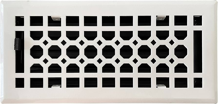 Empire Register Co, Vent Cover - 4x10 inch, Honeycomb Design, White Finish, Heavy Duty Floor Vent... | Amazon (US)