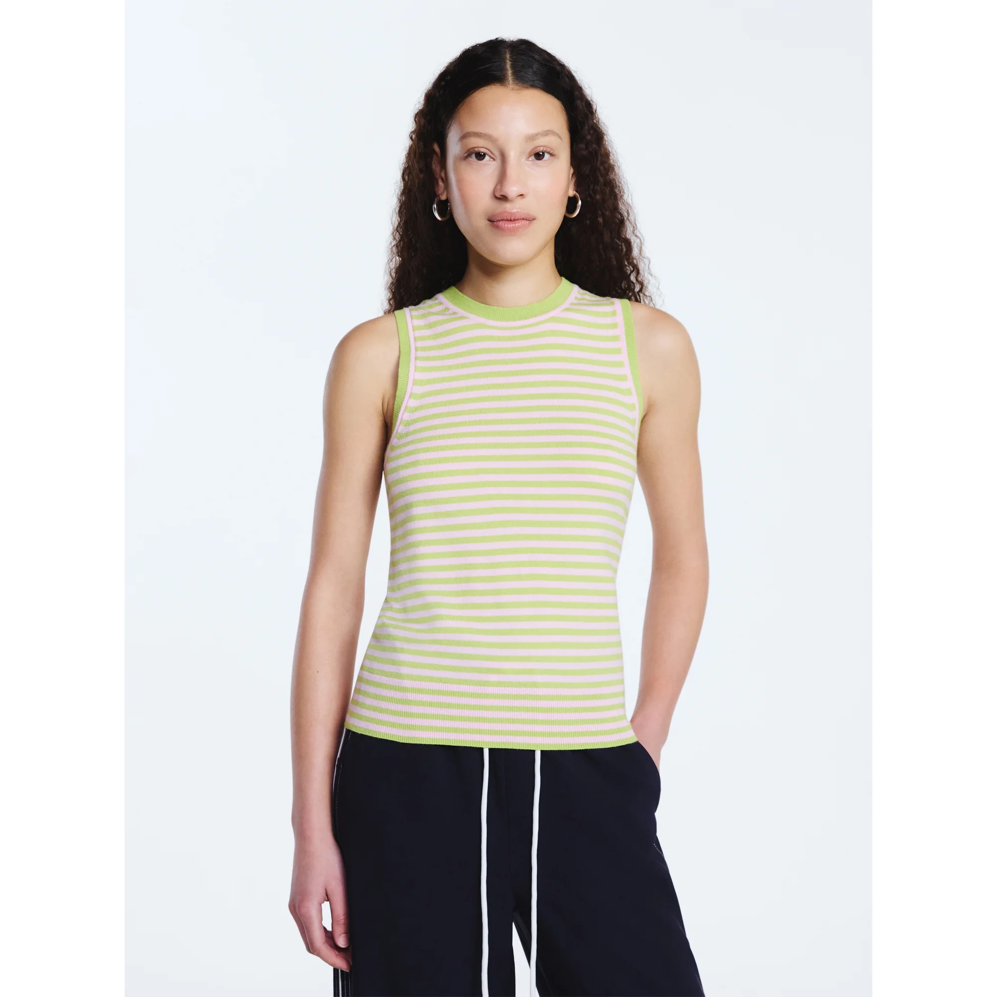 Free Assembly Women's Cozy Yarn Sleeveless Sweater Shell, Lightweight, Sizes XS-XXL | Walmart (US)