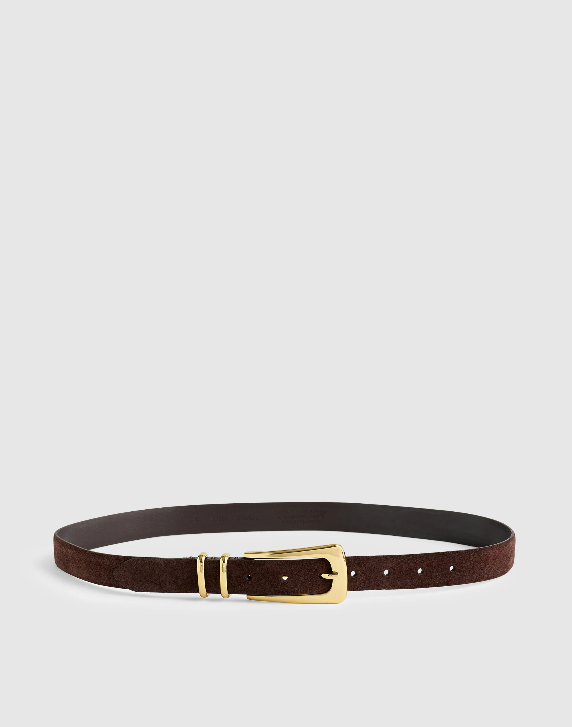 Elongated-Buckle Belt in Suede | Madewell