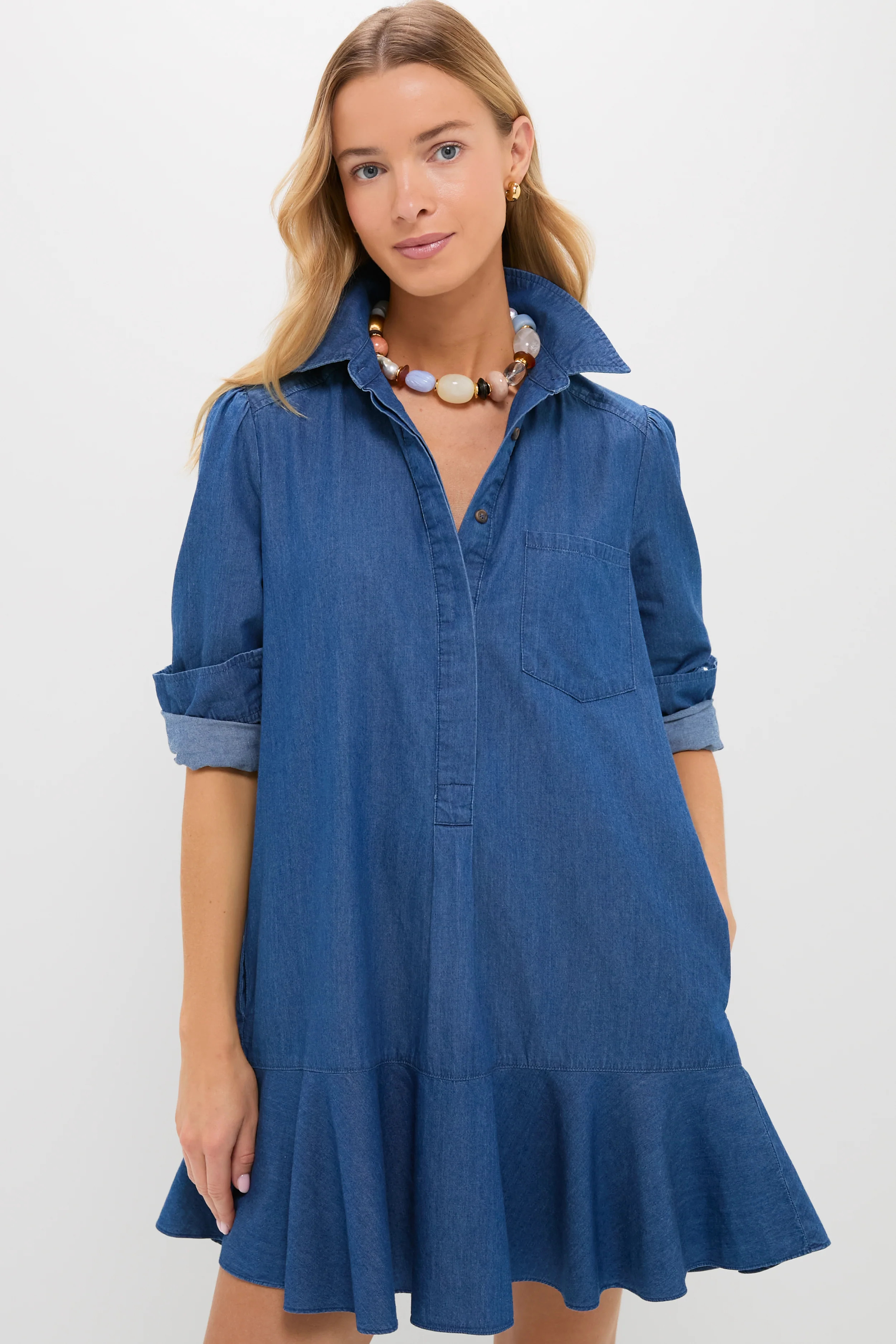 Lightweight Denim Callahan Shirt Dress | Tuckernuck (US)