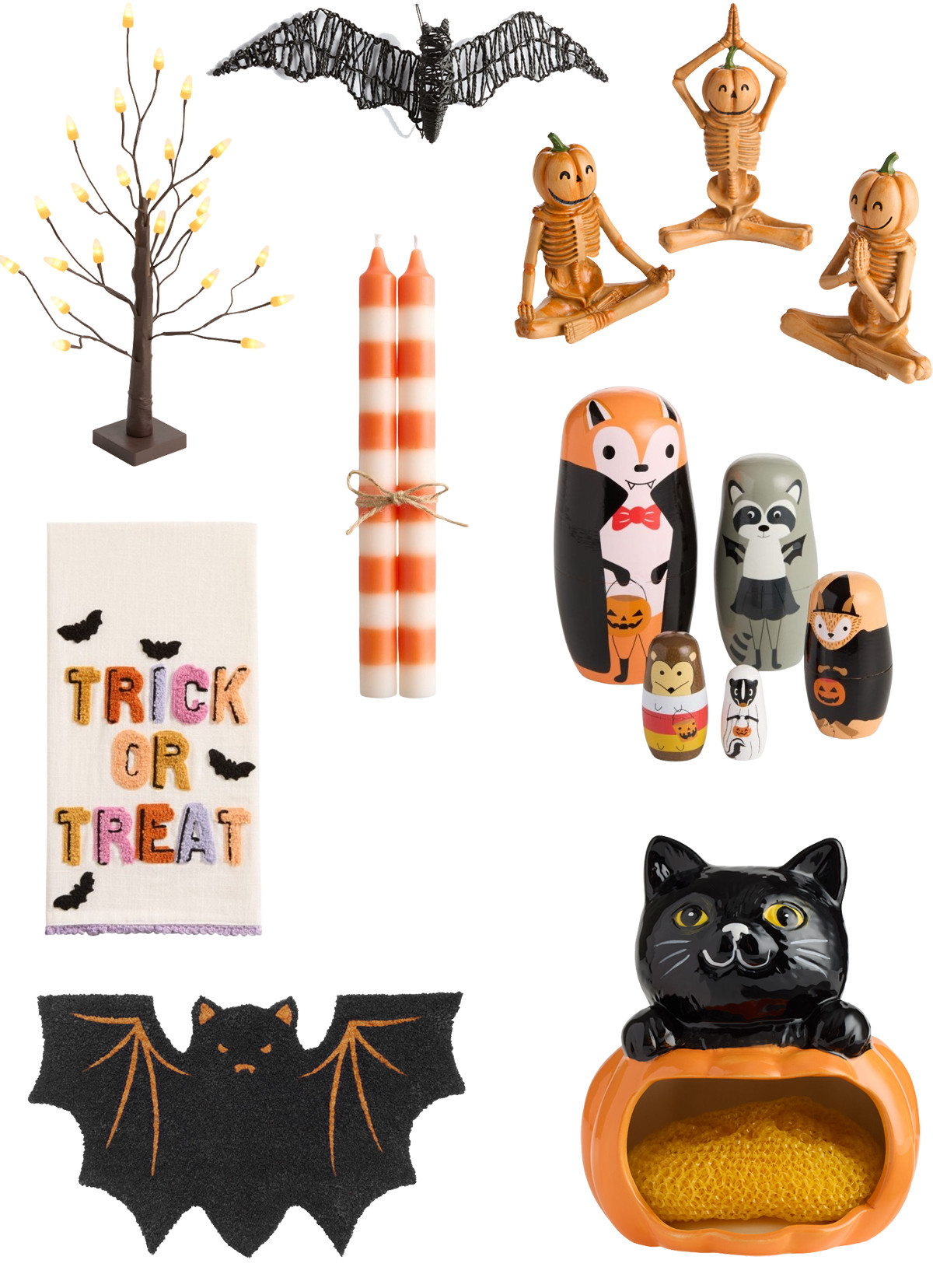 World Market Halloween Home Decor

World Market is an often-overlooked store for home decor, and I think the collage below just reinforces that. After all, where else can you find pumpkin skeletons doing yoga, a candy corn adorned tree, or Halloween Russian nesting dolls? 

 #LTKFallSale #LTKSeasonal #LTKHome