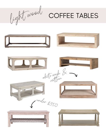 Coffee table roundup!

light wood white washed coastal natural round square rectangular table living room office home

#LTKhome #LTKstyletip