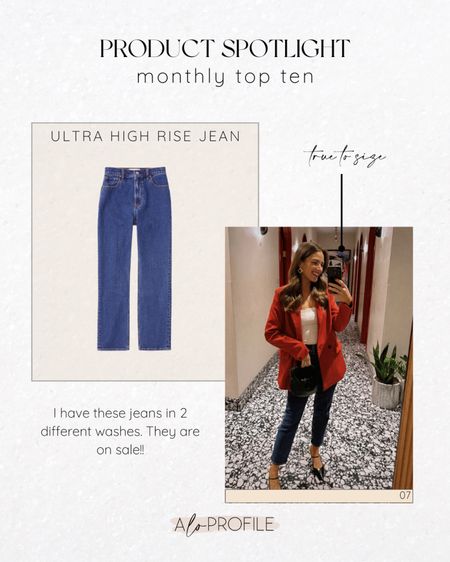 Monthly top ten// ultra high rise ankle jeans. I have these jeans in 2 different washes. They are on sale!!

#LTKsalealert #LTKSeasonal #LTKSpringSale