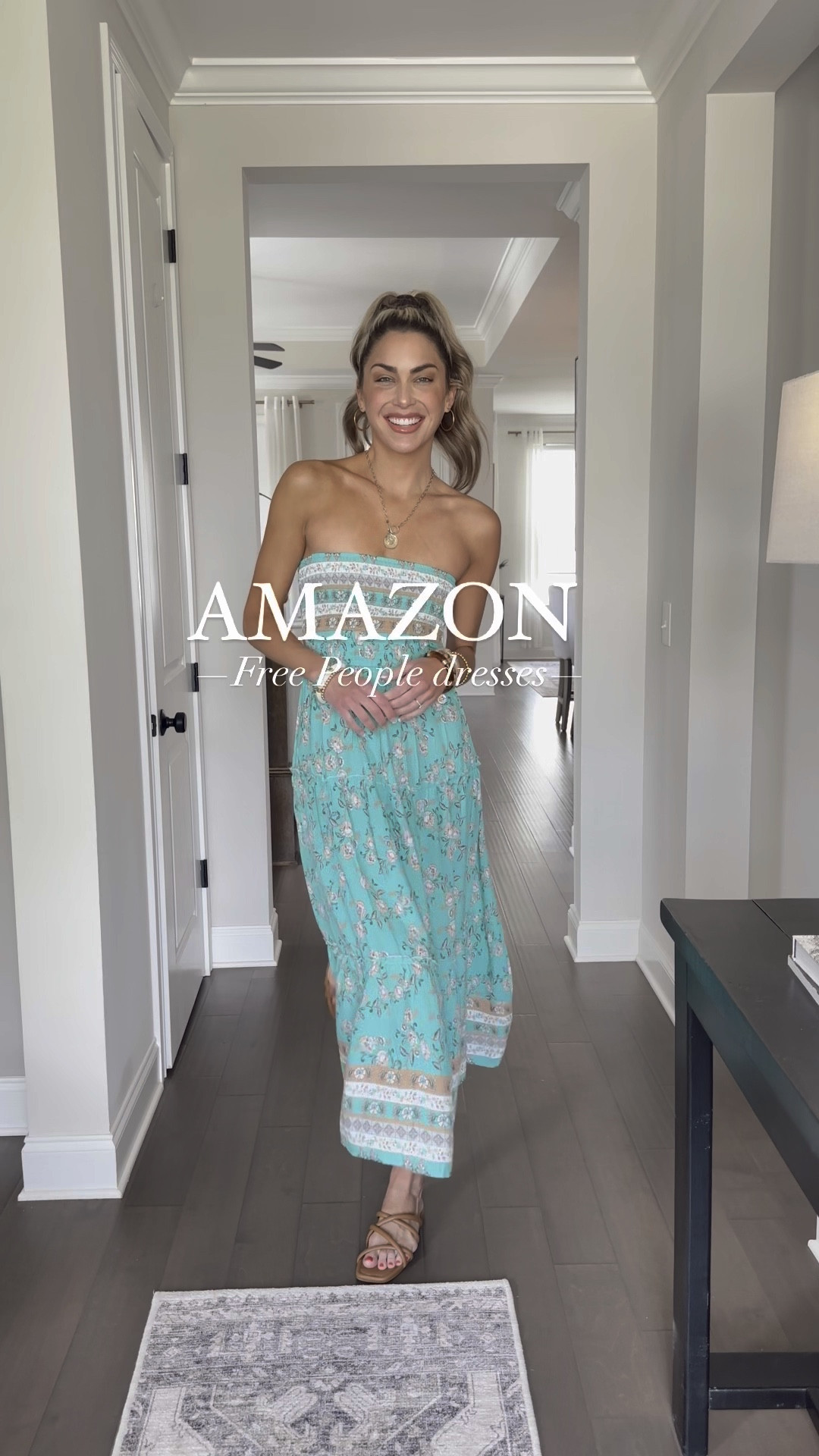 Free people inspired sundresses! These are GORGEOUS! Wearing size small, fits tts 
☀️

Amazon summer dresses, maxi dresses , coverups , strapless dress, beach outfits , resortwear

#LTKFindsUnder50 #LTKVideo #LTKSwim