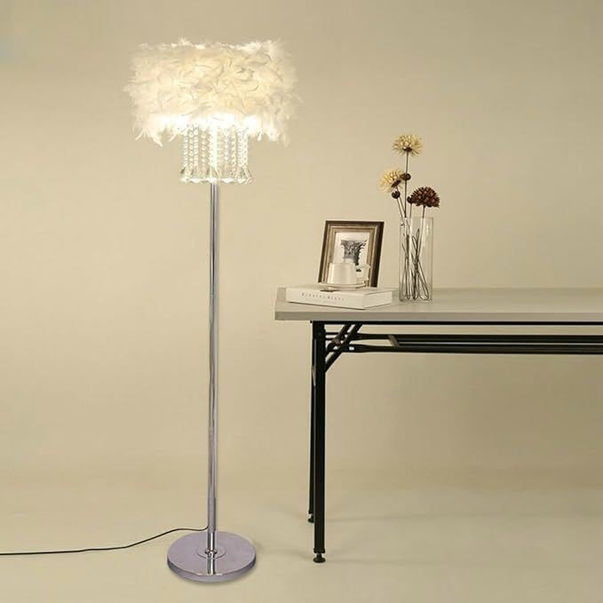 Hsyile Lighting KU300180 Modern and Simple Crystal Floor Lamp Home Lighting for Living Room Bedro... | Amazon (US)