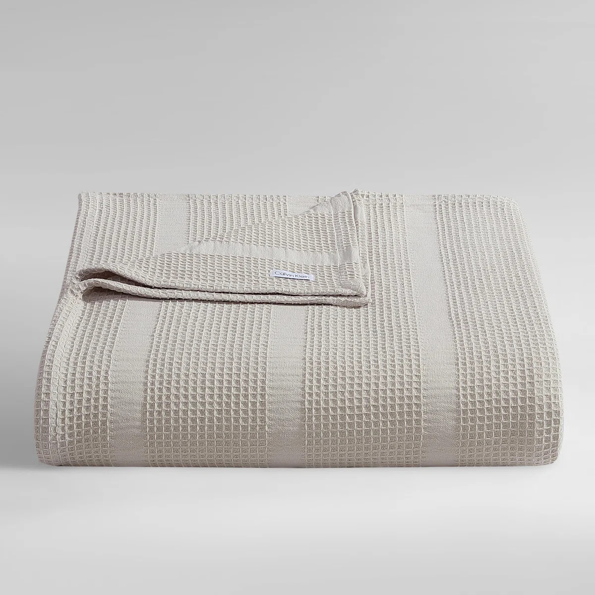 Calvin Klein Waffle Stripe Cotton Reversible Blanket & Reviews | Wayfair | Wayfair North America